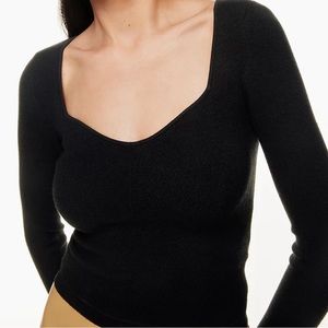 Aritzia Black Light Yarn Longsleeve